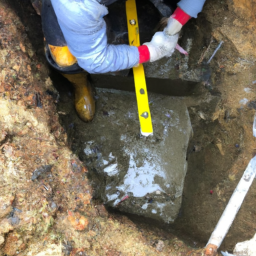 Construction d'un Mur de Soutènement en Blocs de Béton pour un Terrain en Pente Cestas